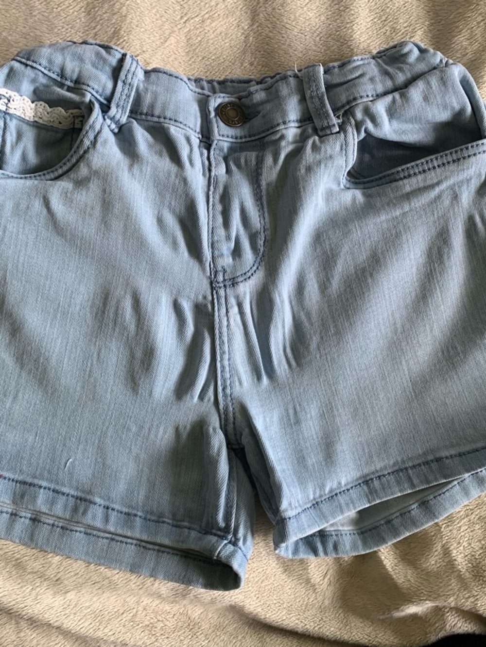 Carter's Light Blue Denim Jean Shorts